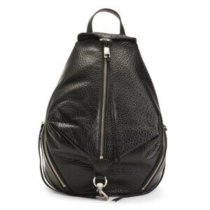 REBECCA MINKOFF Black Leather Julian Backpack